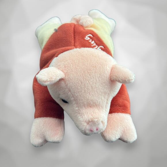 RARE - Eden Beatrix Potter Pigling Beanie Plush Pig 8" Stuffed Animal Frederick - Picture 8 of 9